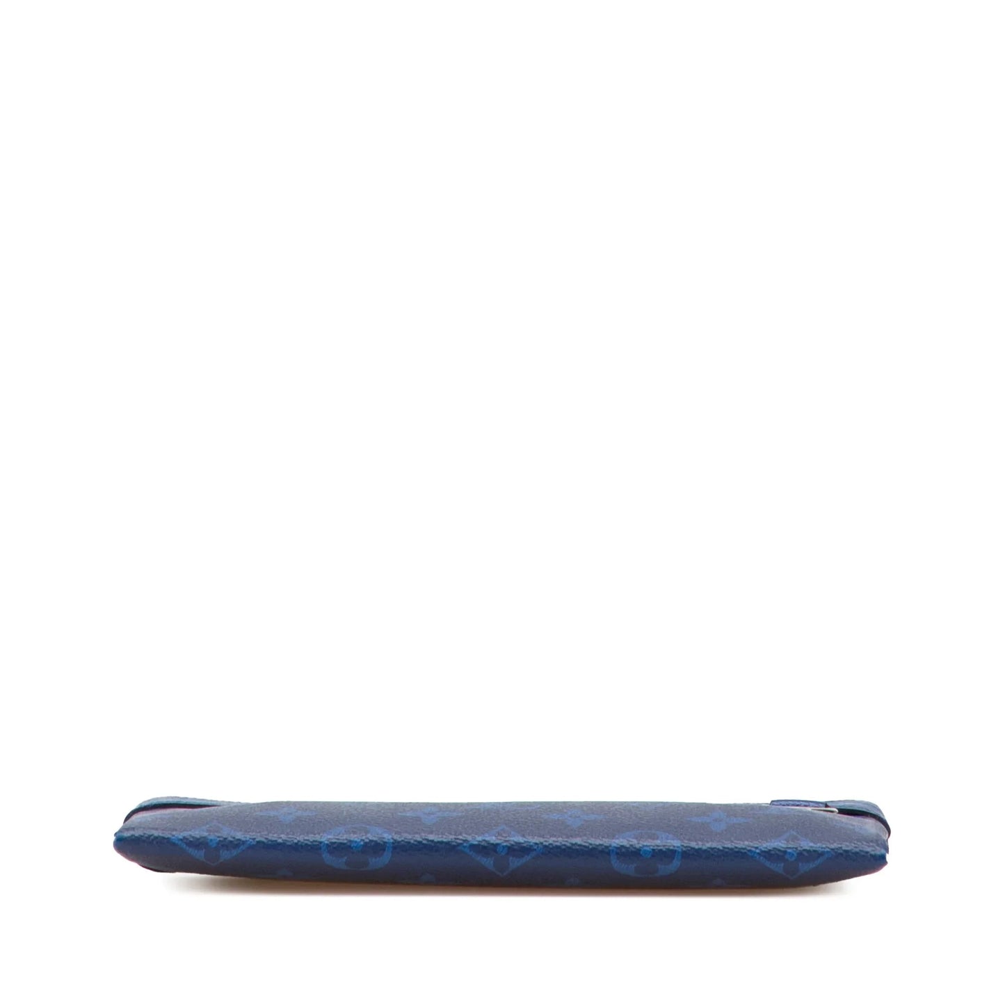 Blue Louis Vuitton Monogram Taigarama Pochette Discovery PM Clutch Bag