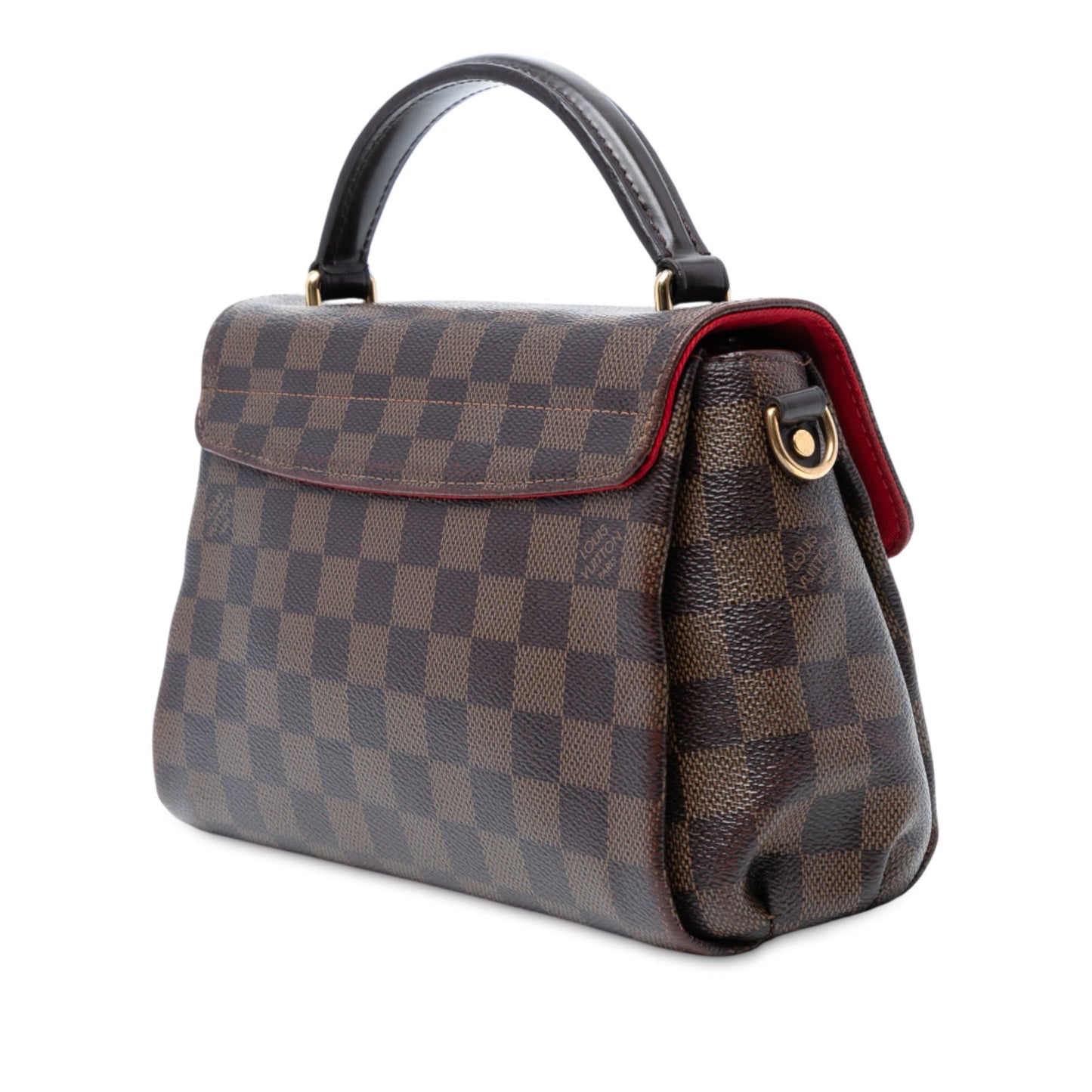 Brown Louis Vuitton Damier Ebene Croisette Satchel