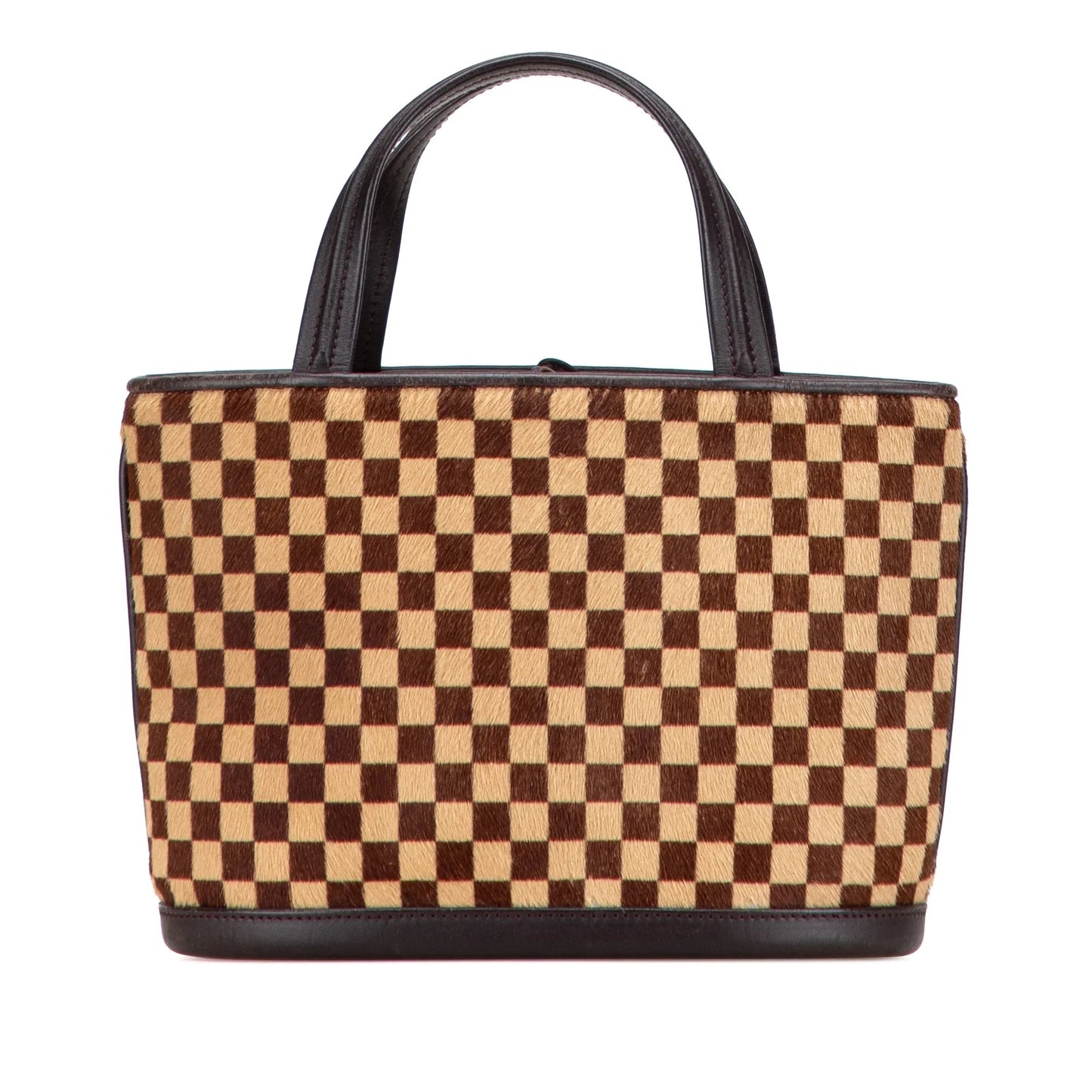 Brown Louis Vuitton Damier Sauvage Impala Handbag