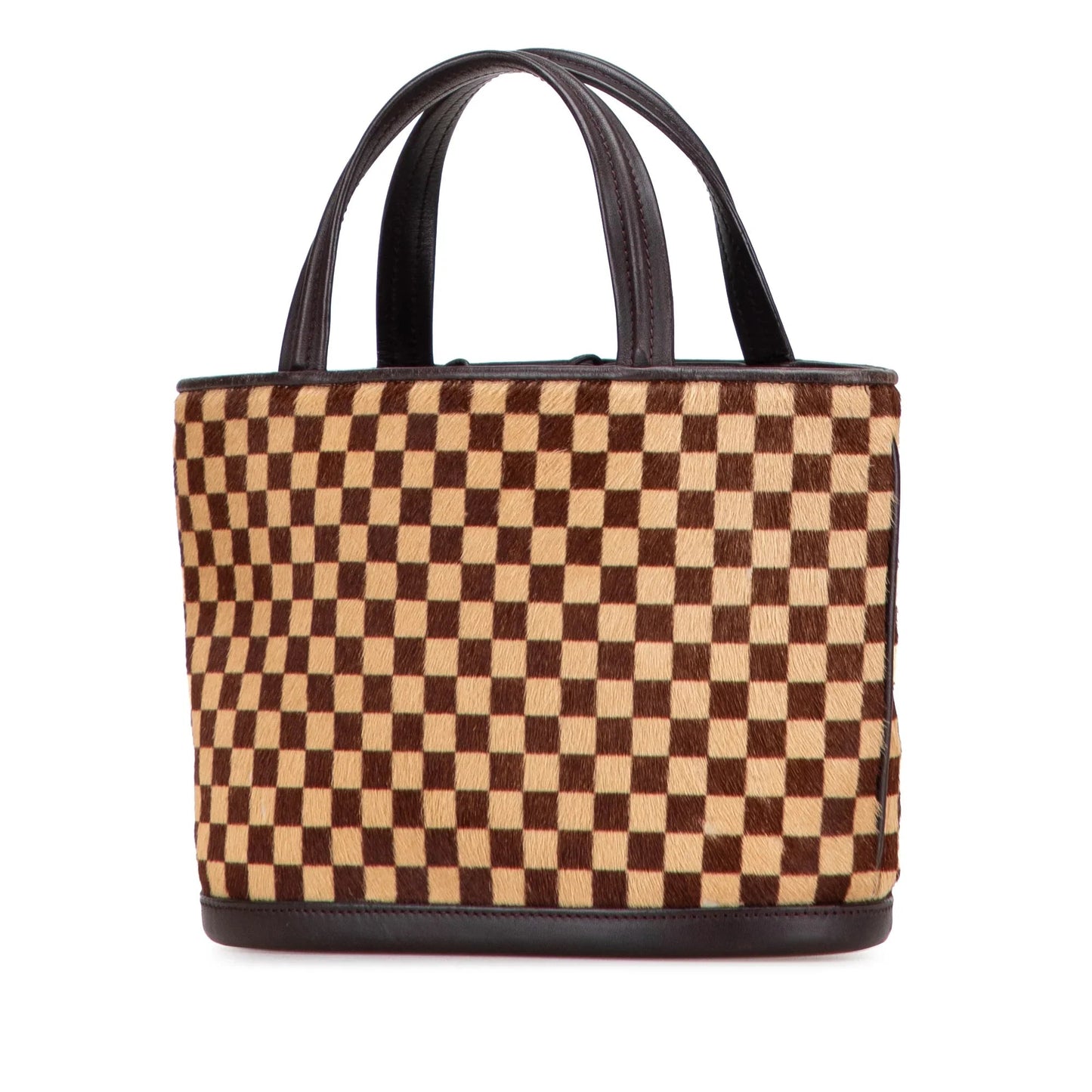 Brown Louis Vuitton Damier Sauvage Impala Handbag