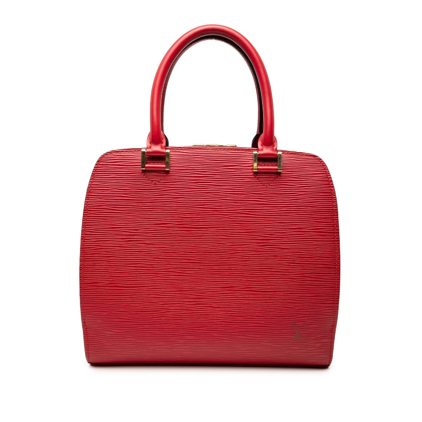 Red Louis Vuitton Epi Pont Neuf Handbag