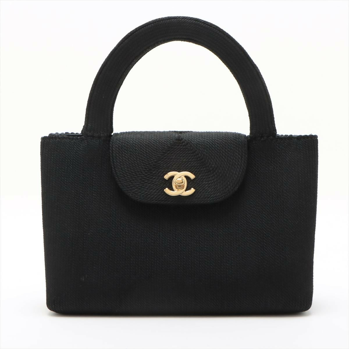 Chanel  Black Caviar Rope-embellished Tote Bag