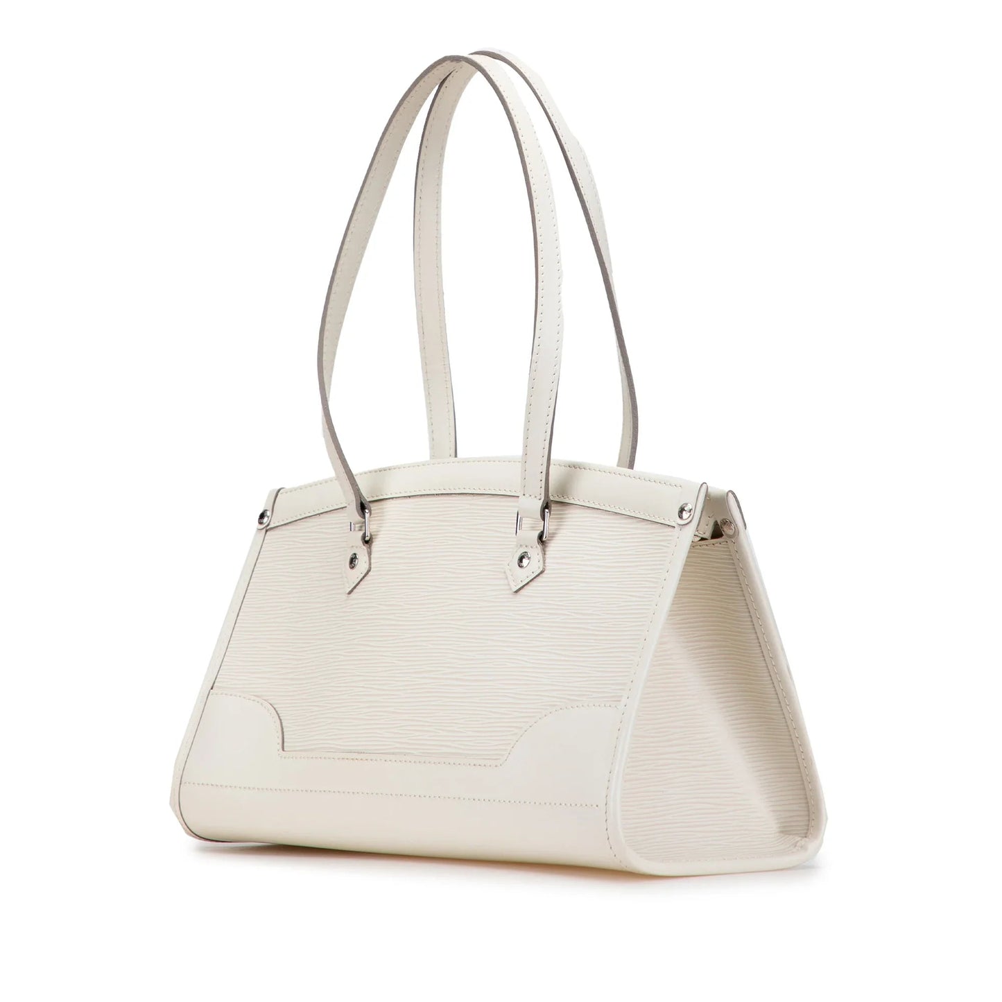 White Louis Vuitton Epi Madeleine PM Shoulder Bag