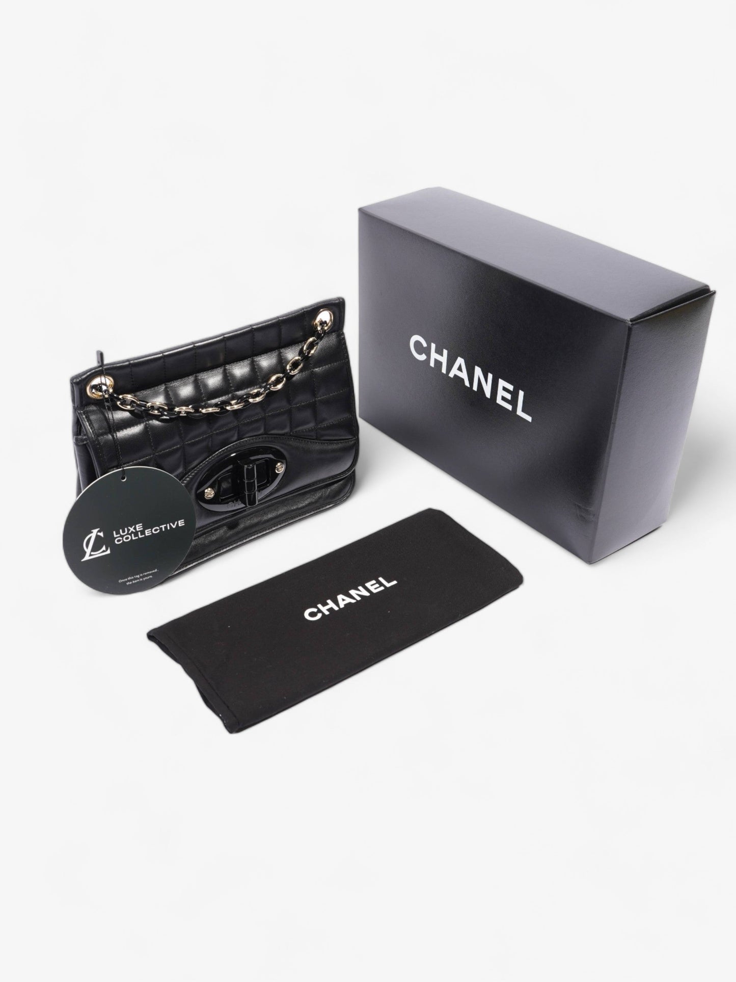 Chanel Chain Flap Black Leather