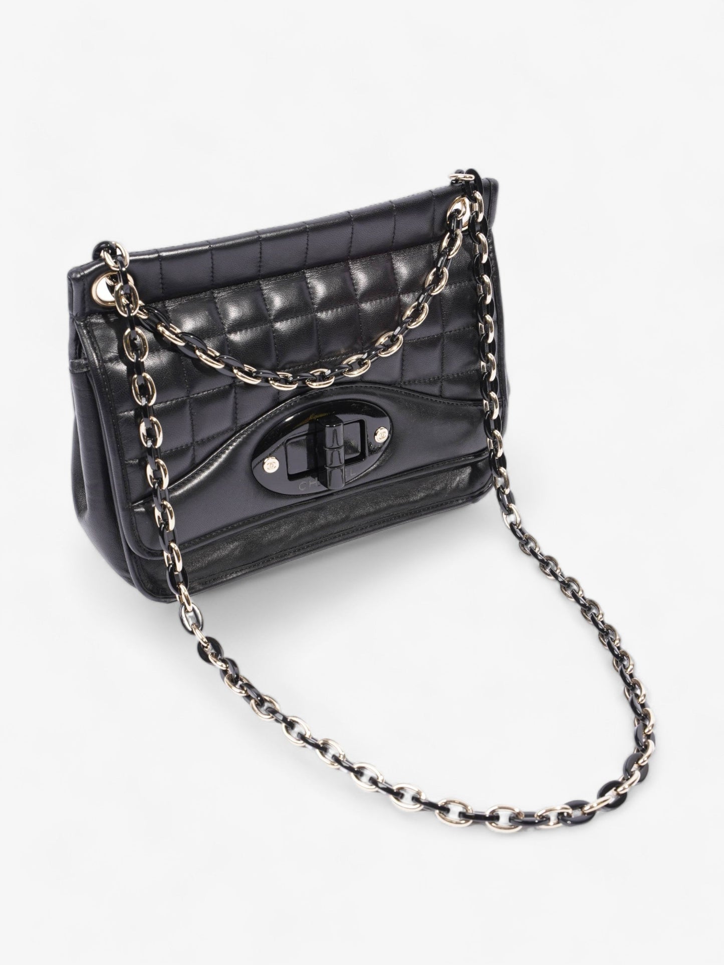 Chanel Chain Flap Black Leather