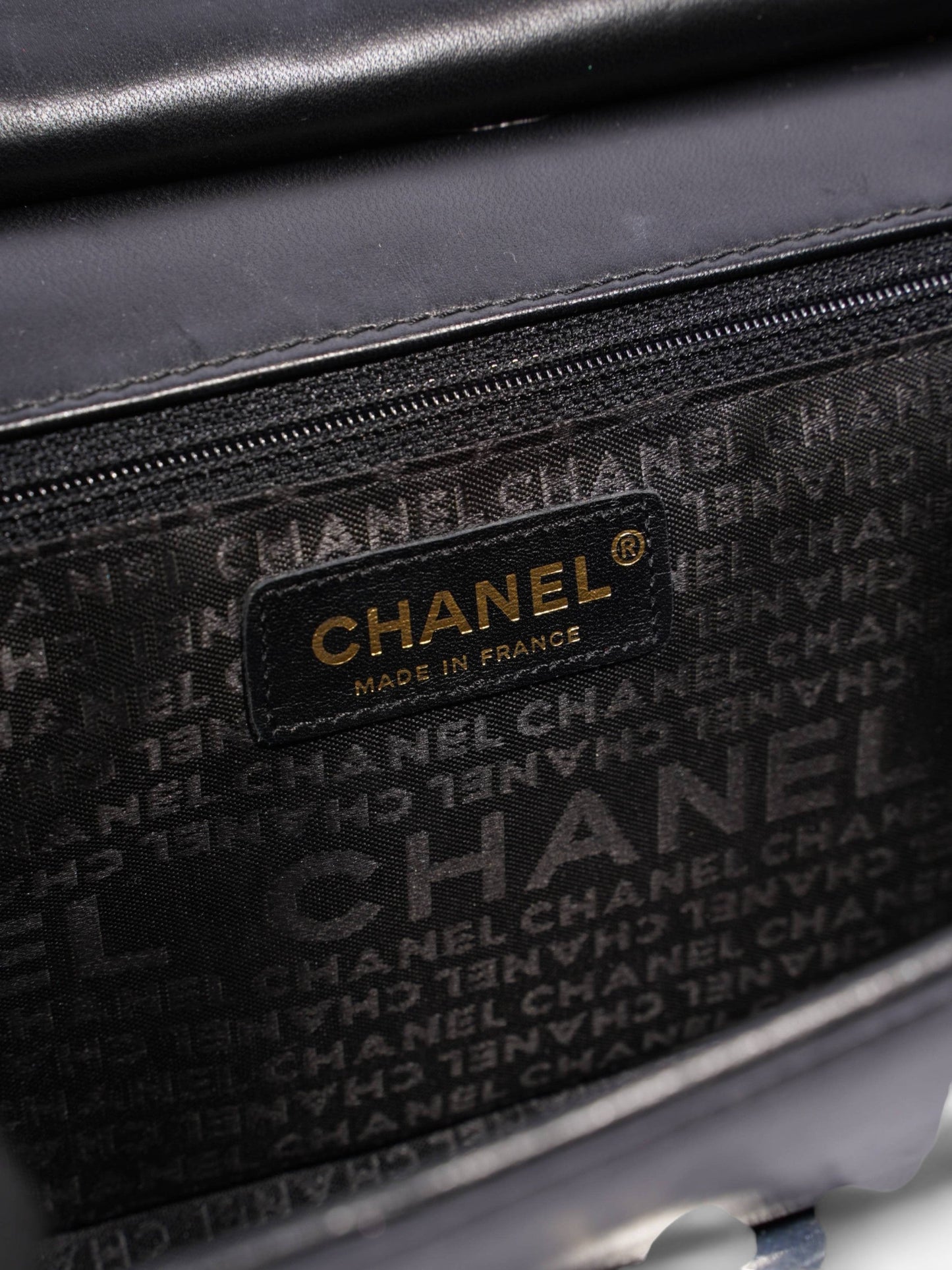 Chanel Chain Flap Black Leather