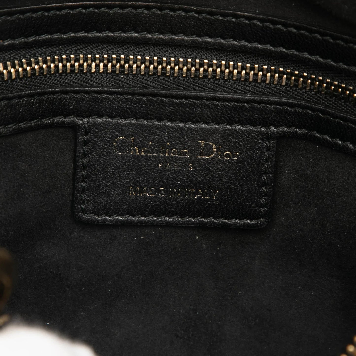 Black Dior Medium Lambskin Cannage Studded Supple Lady Dior Satchel