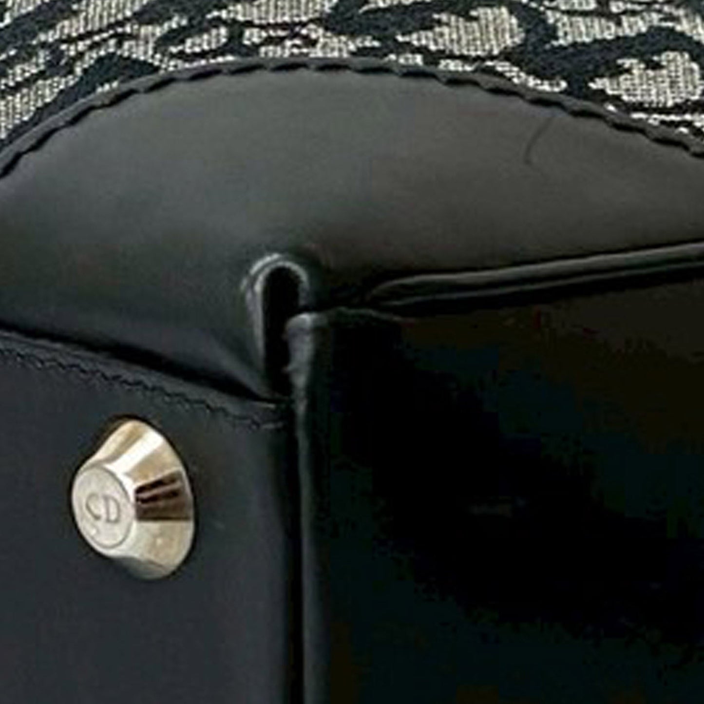 Black Dior Diorissimo Trotter Canvas Zip Tote