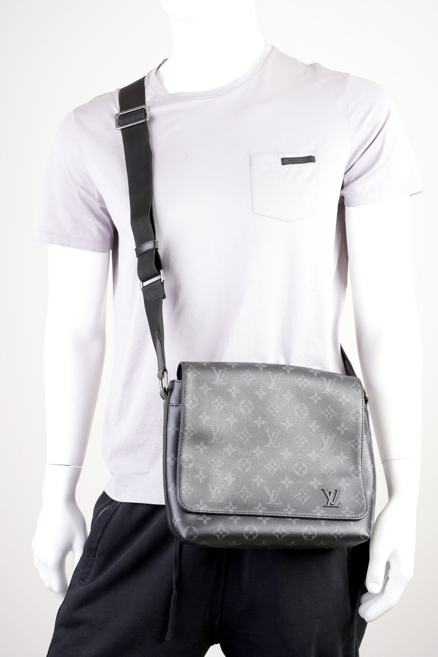 Louis Vuitton District PM  Monogram Eclipse Coated Canvas