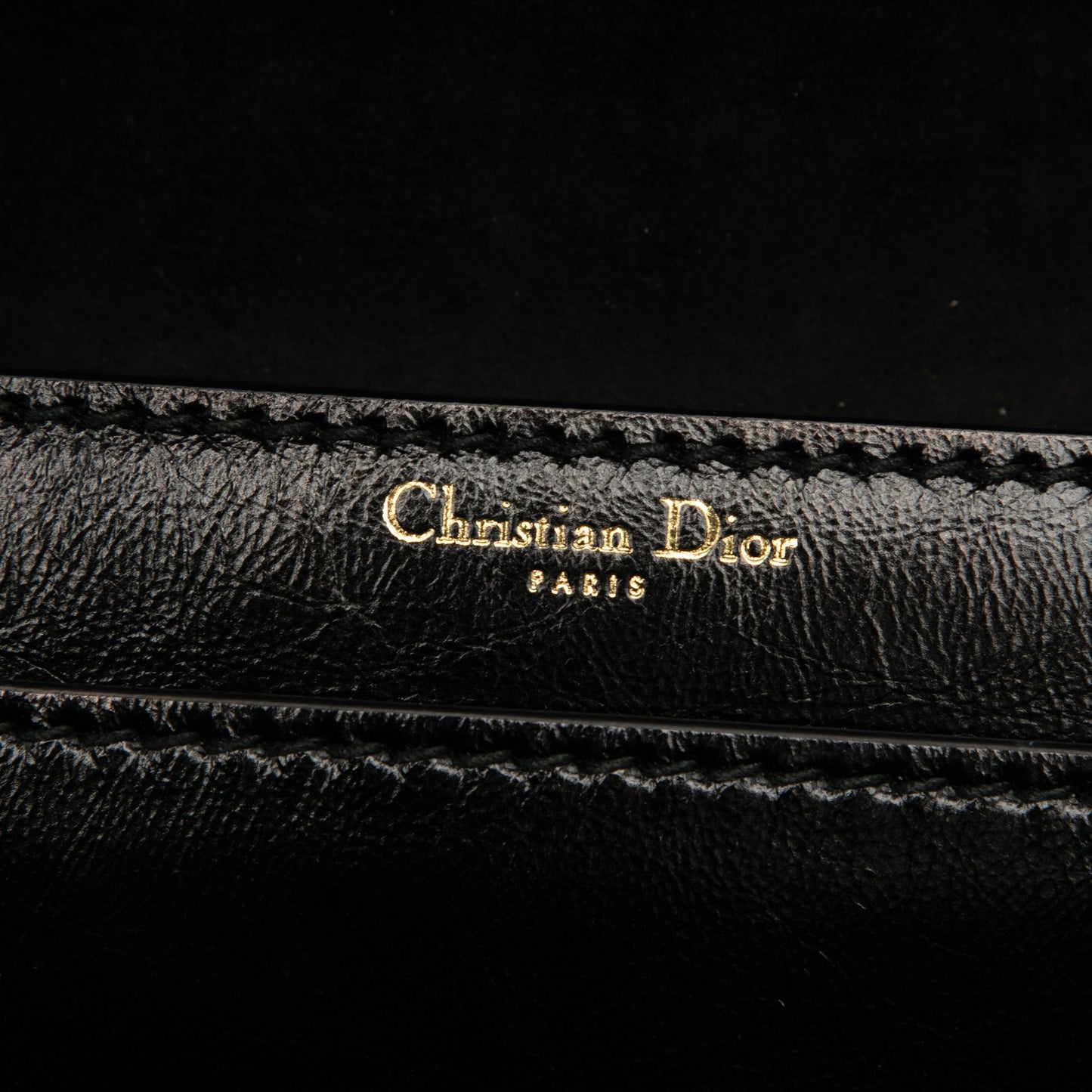 Black Dior Leather JAdior Chain Flap Shoulder Bag