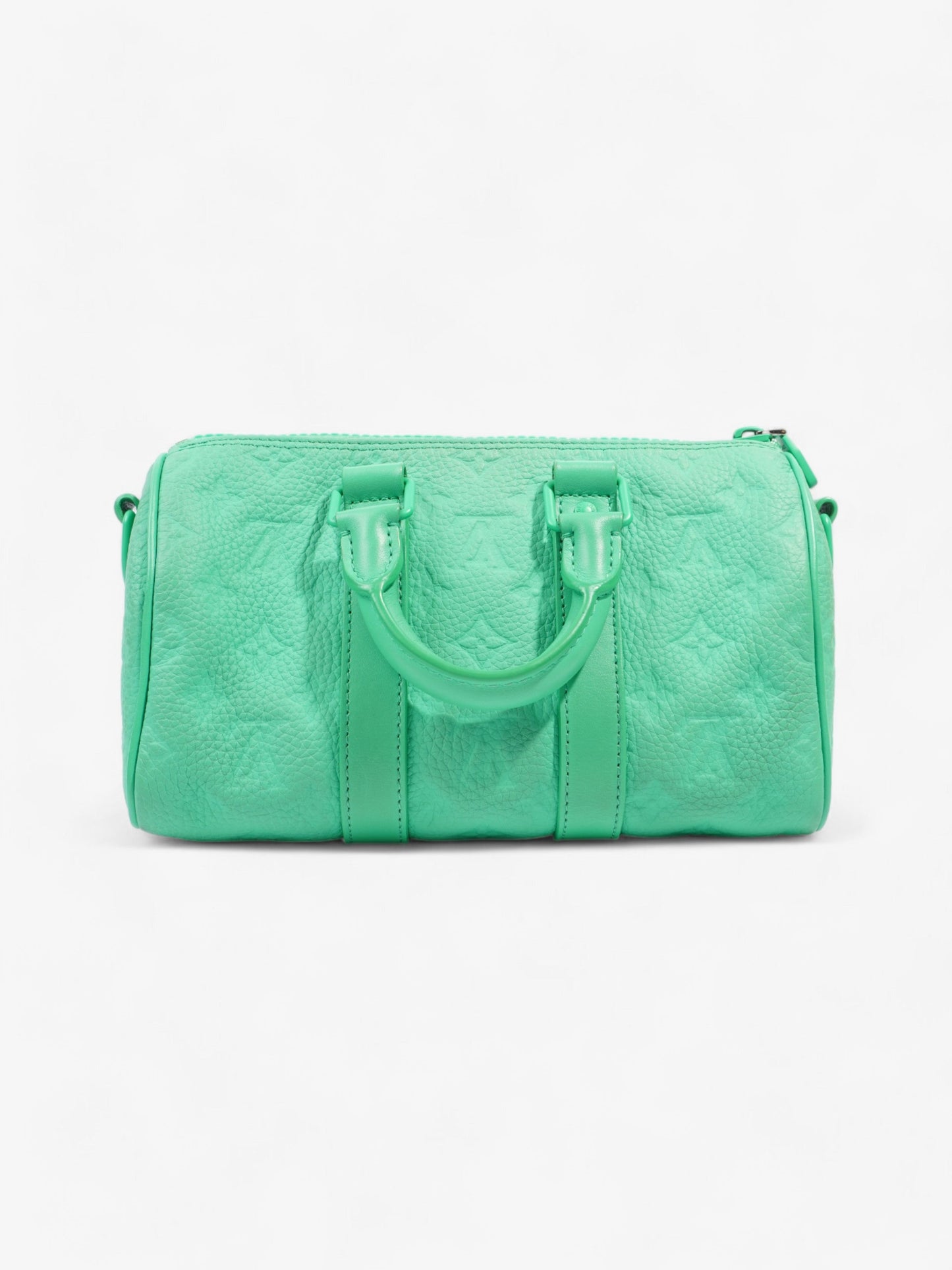 Louis Vuitton Keepall Bandouliere 25 Green Monogram Embossed Leather
