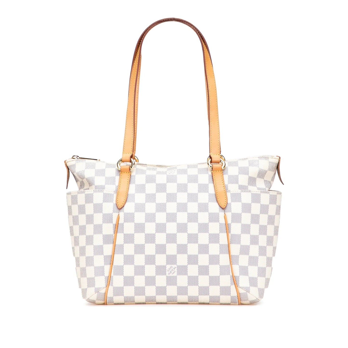White Louis Vuitton Damier Azur Totally PM Tote Bag