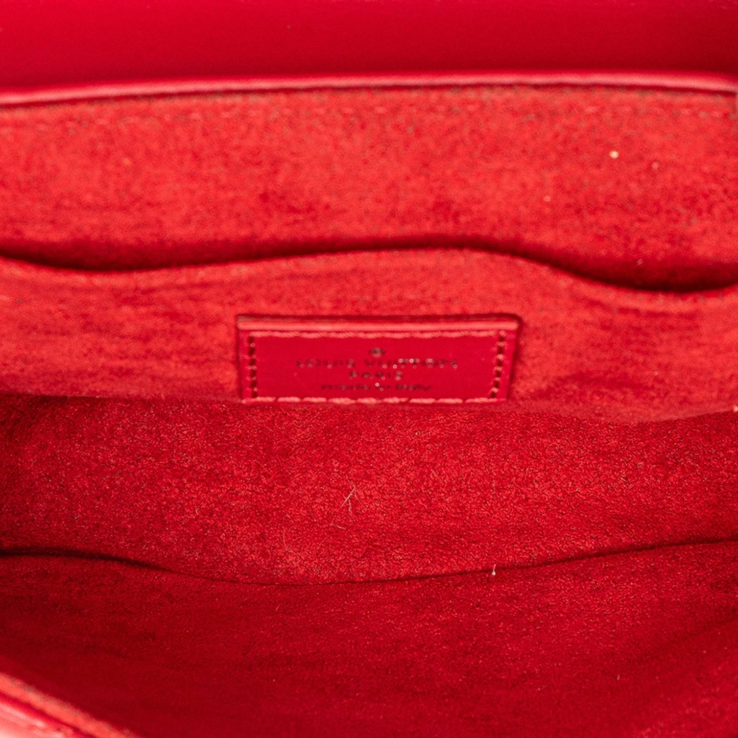 Red Louis Vuitton New Wave Chain Bag PM Satchel