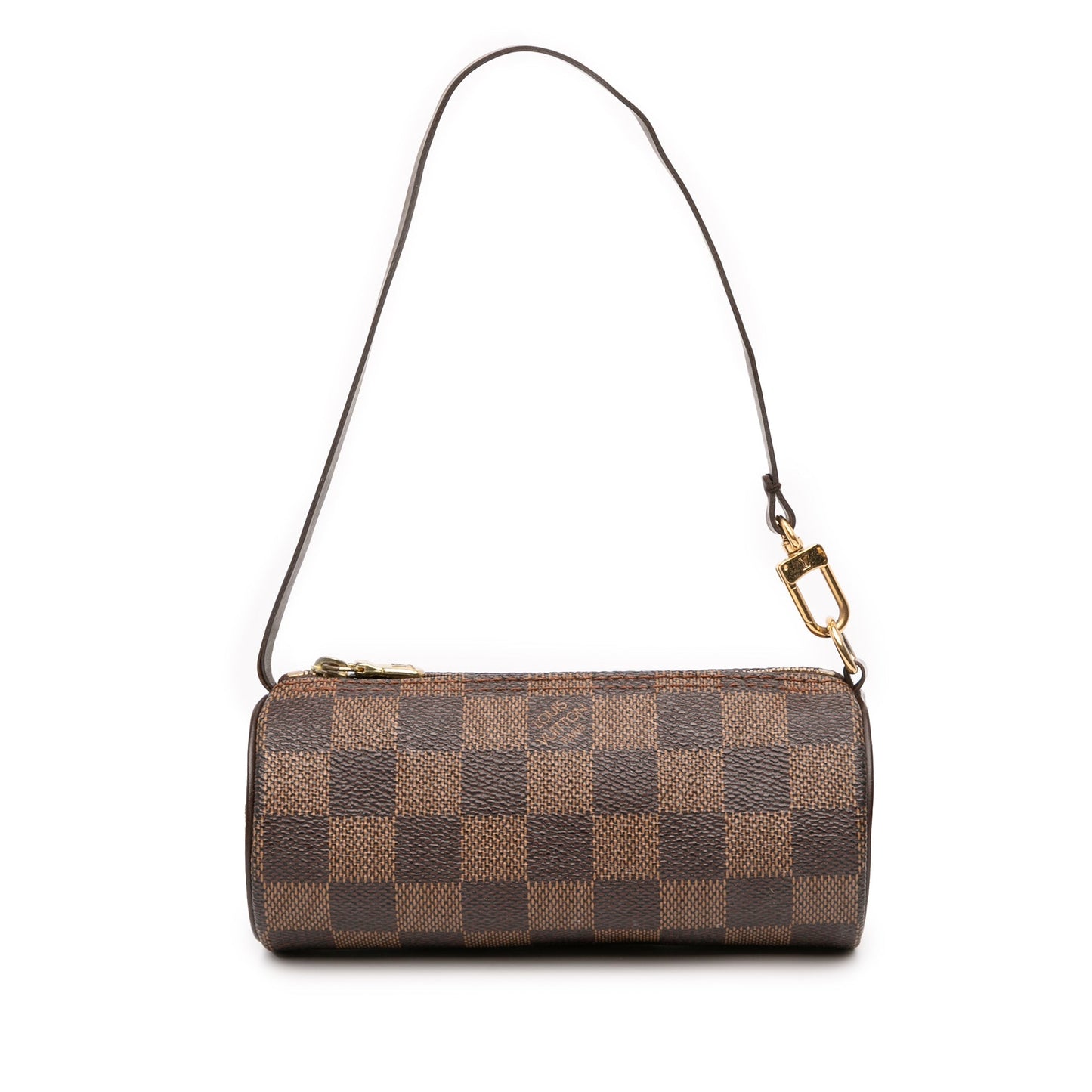 Brown Louis Vuitton Damier Ebene Papillon Pochette Handbag