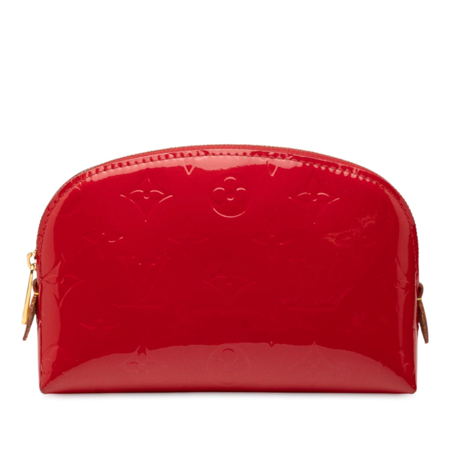 Red Louis Vuitton Monogram Vernis Cosmetic Pouch