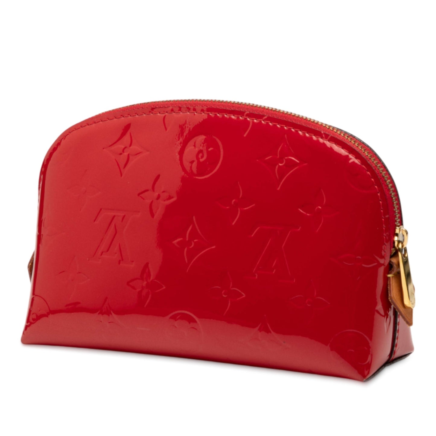 Red Louis Vuitton Monogram Vernis Cosmetic Pouch