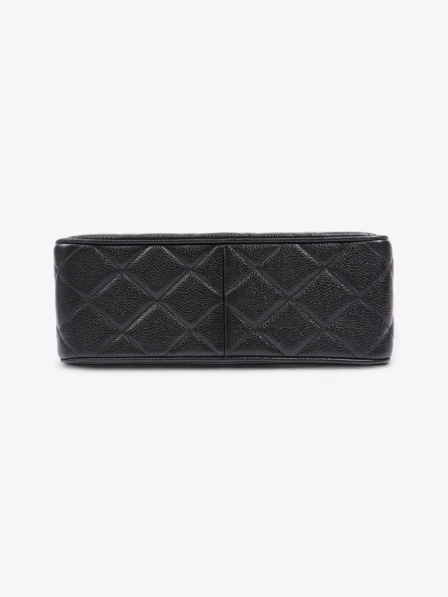 Chanel Square CC Flap Black Caviar Leather Large