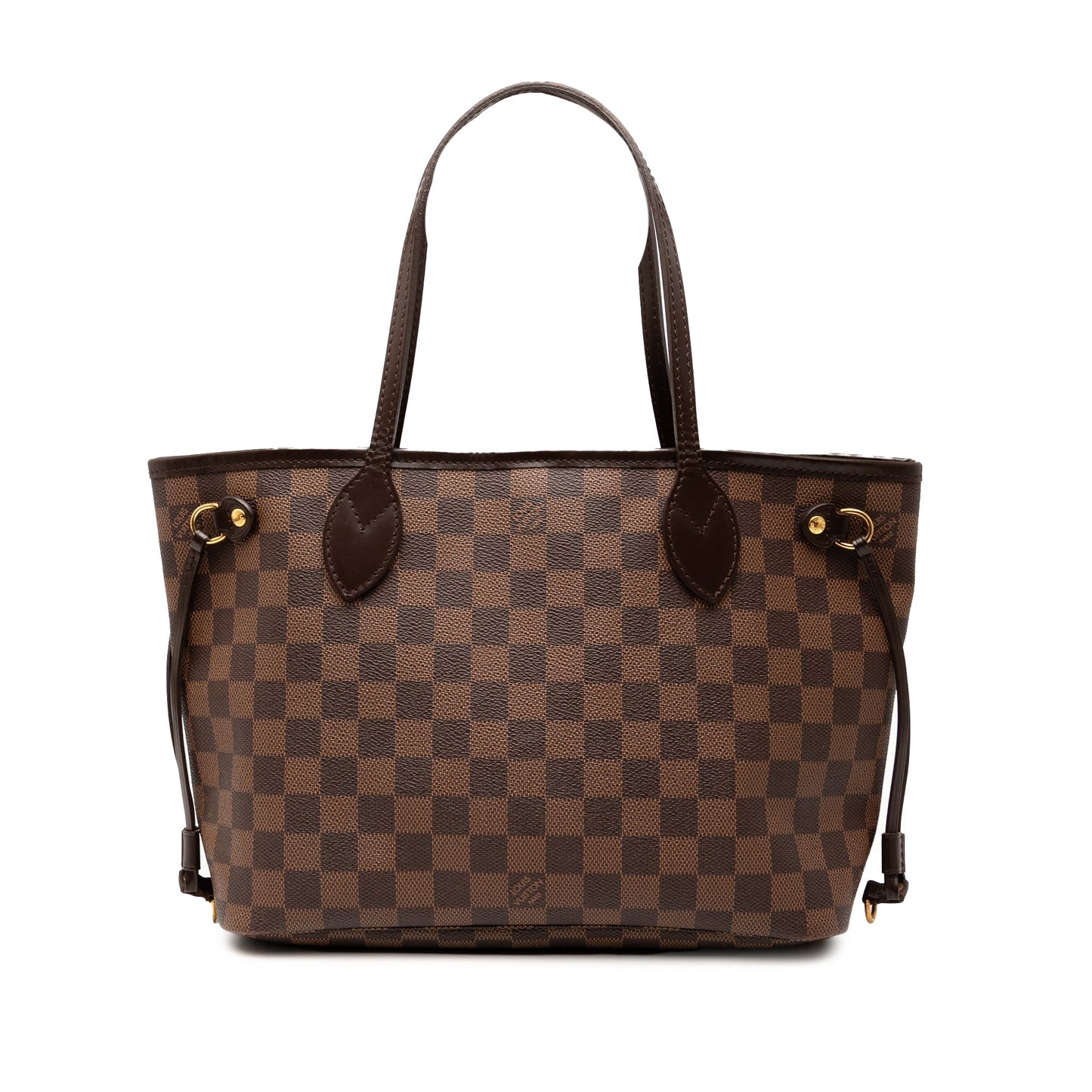 Brown Louis Vuitton Damier Ebene Neverfull PM Tote Bag