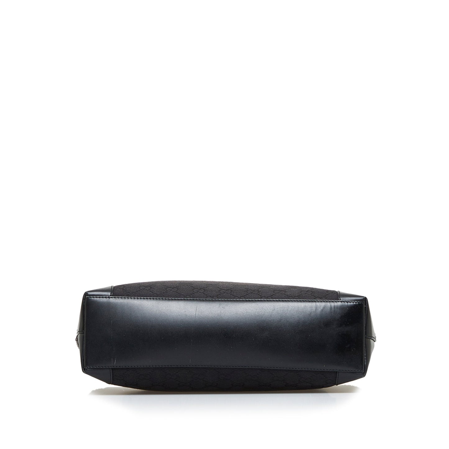 Gucci Black Leather Canvas Tote Style 28