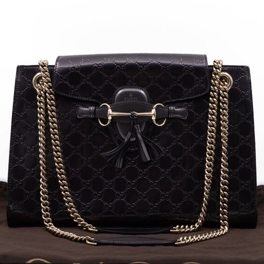 Gucci Chain Leather Shoulder Bag