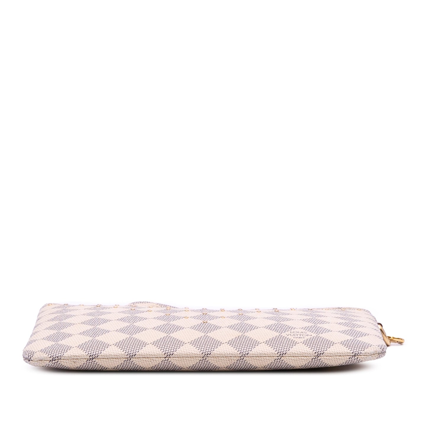 White Louis Vuitton Damier Azur City Pouch Clutch Bag