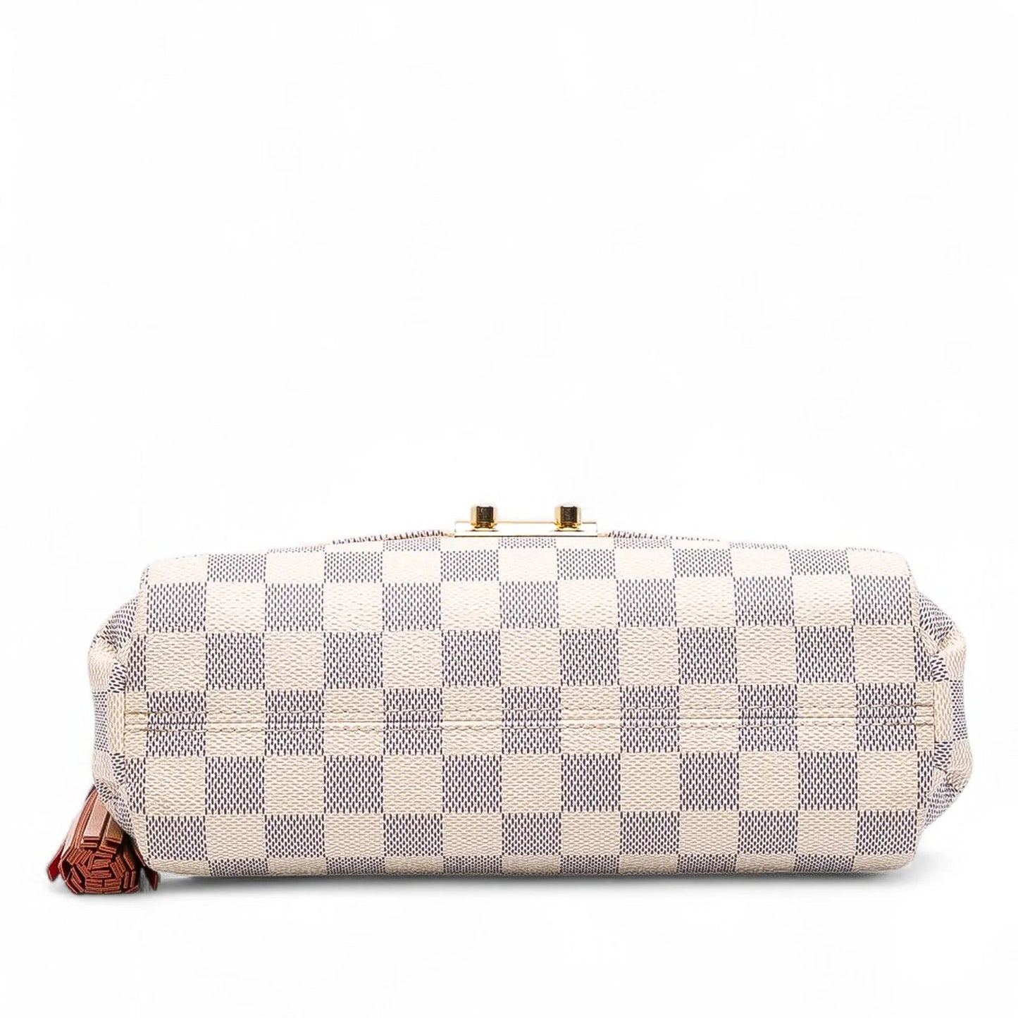 White Louis Vuitton Damier Azur Croisette Satchel