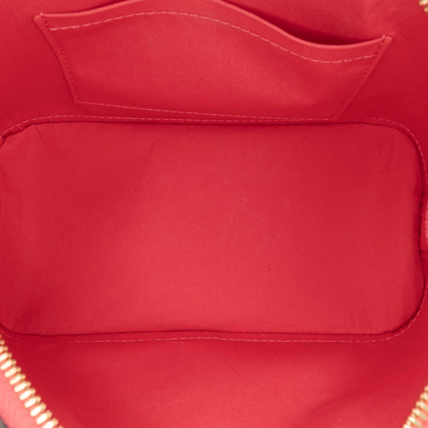 Red Louis Vuitton Monogram Vernis Alma BB Satchel