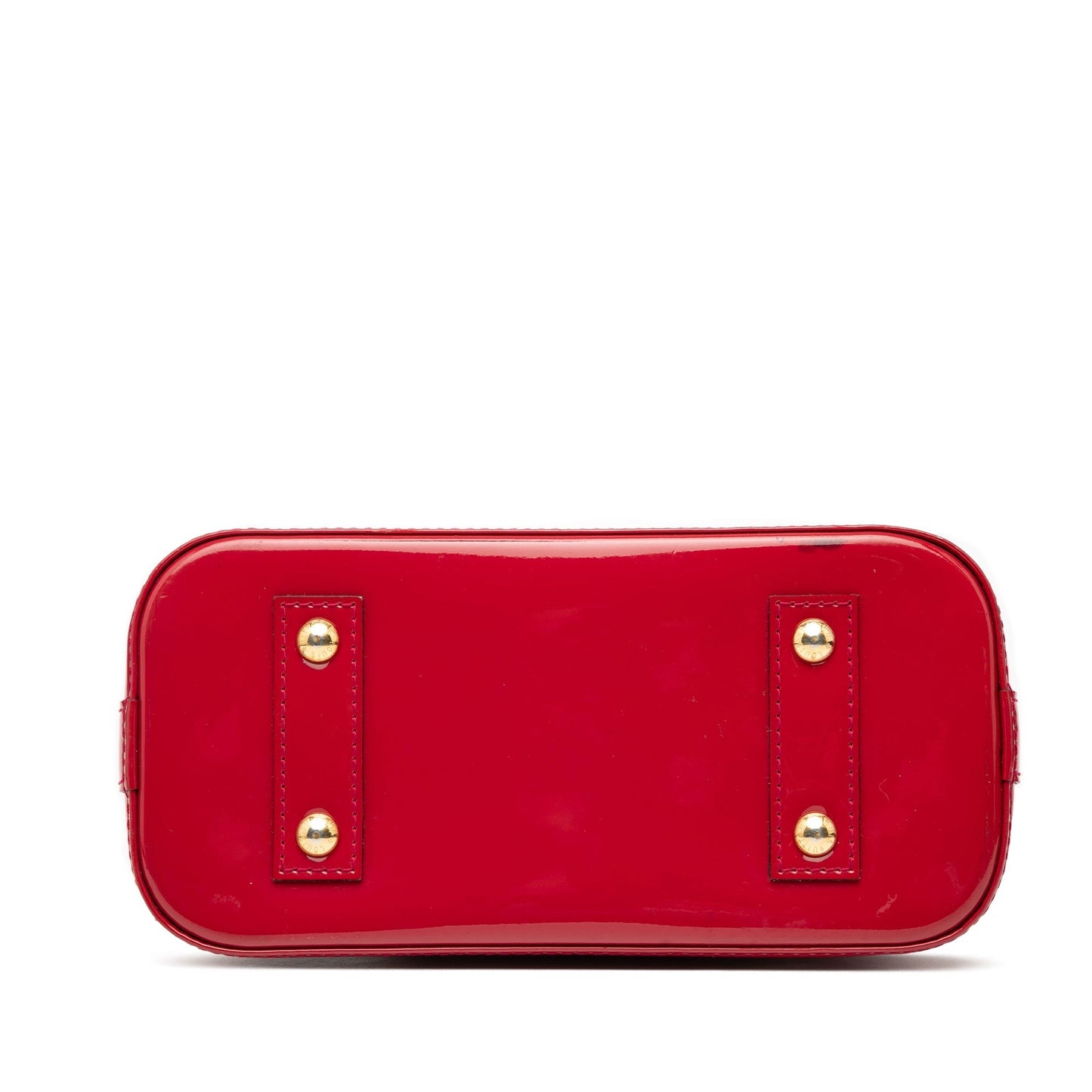 Red Louis Vuitton Monogram Vernis Alma BB Satchel