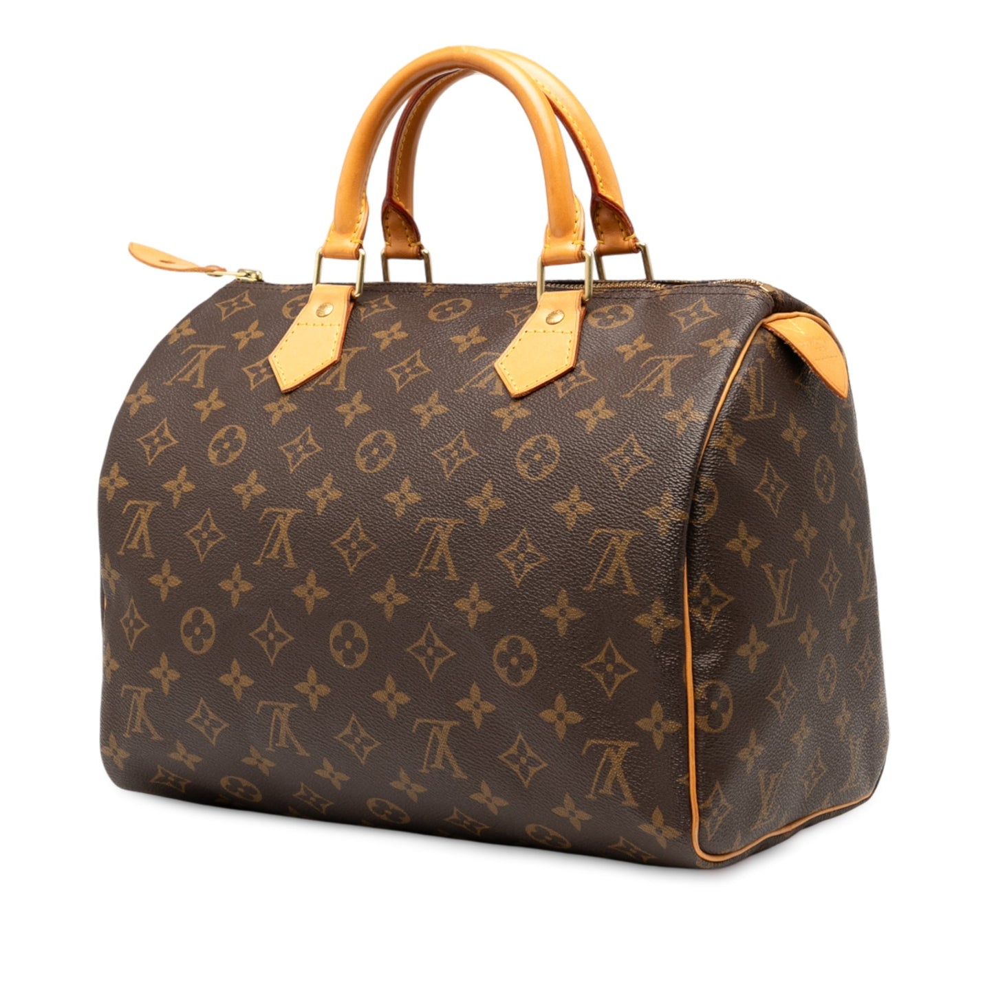 Brown Louis Vuitton Monogram Speedy 30 Boston Bag