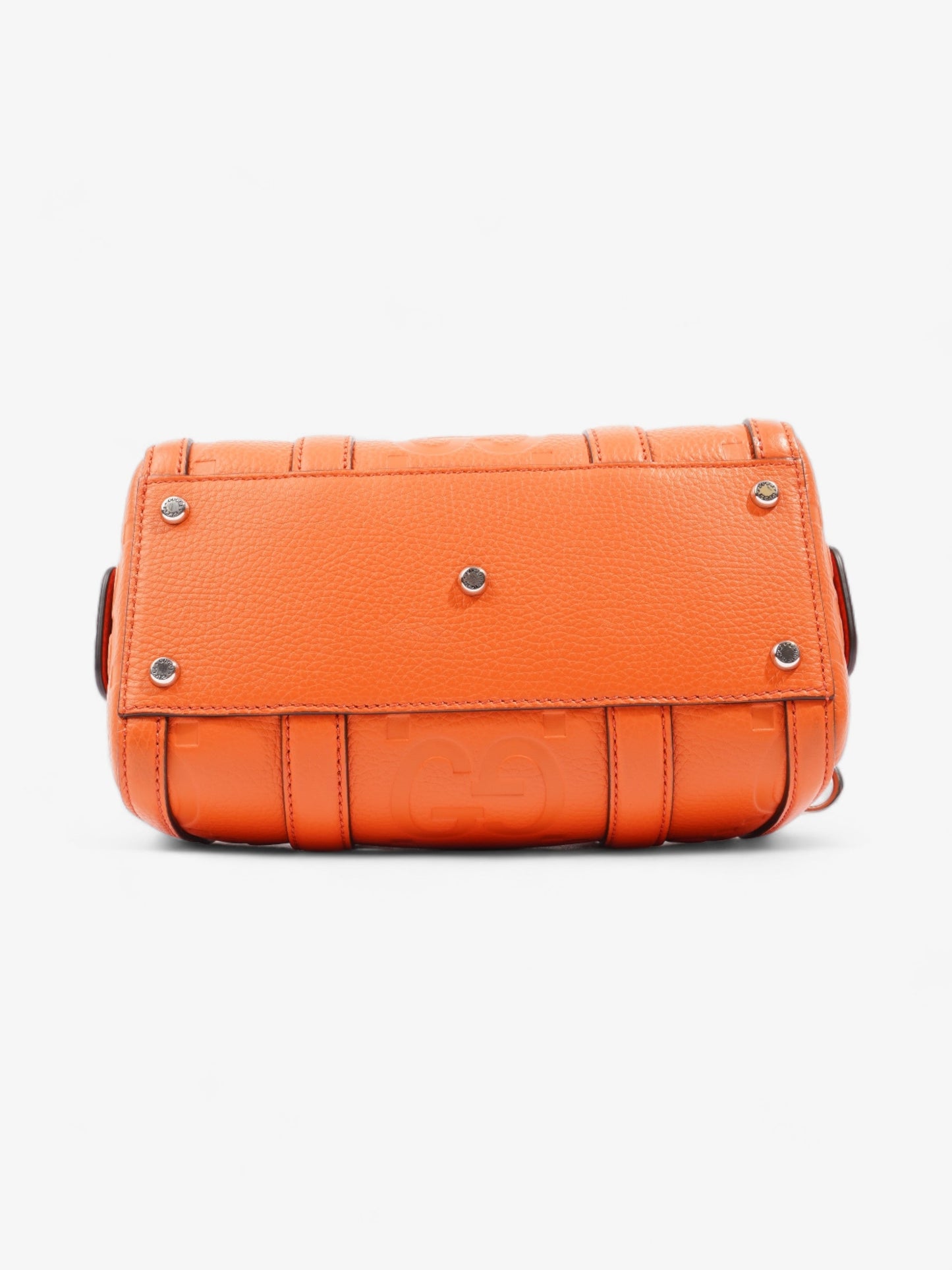 Gucci Jumbo GG Duffle Orange Leather Mini