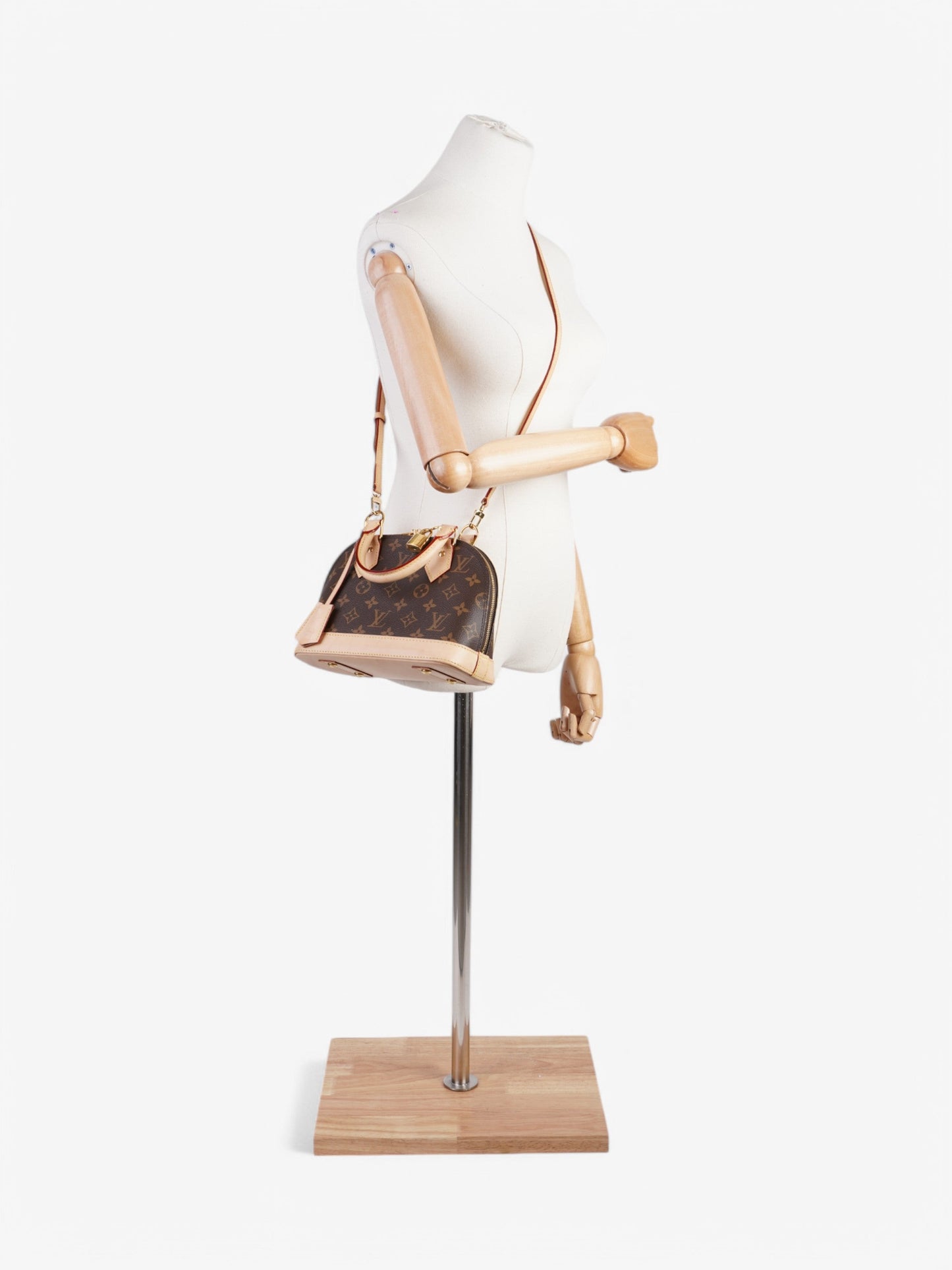 Louis Vuitton Alma Monogram / Beige  Coated Canvas BB