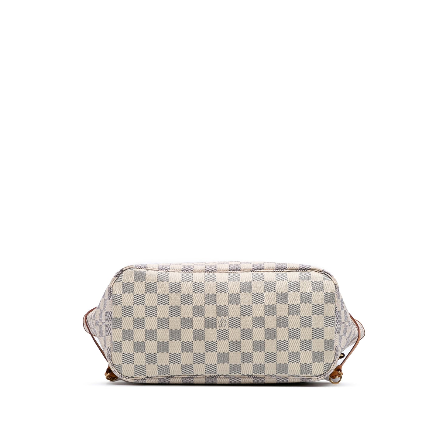 White Louis Vuitton Damier Azur Neverfull MM Tote Bag
