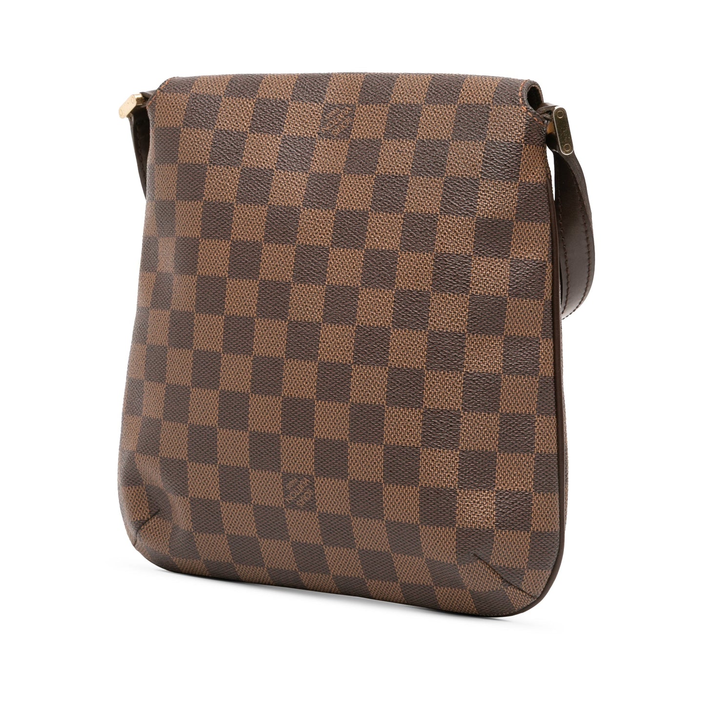 Brown Louis Vuitton Damier Ebene Mtte Salsa Long Strap Crossbody Bag