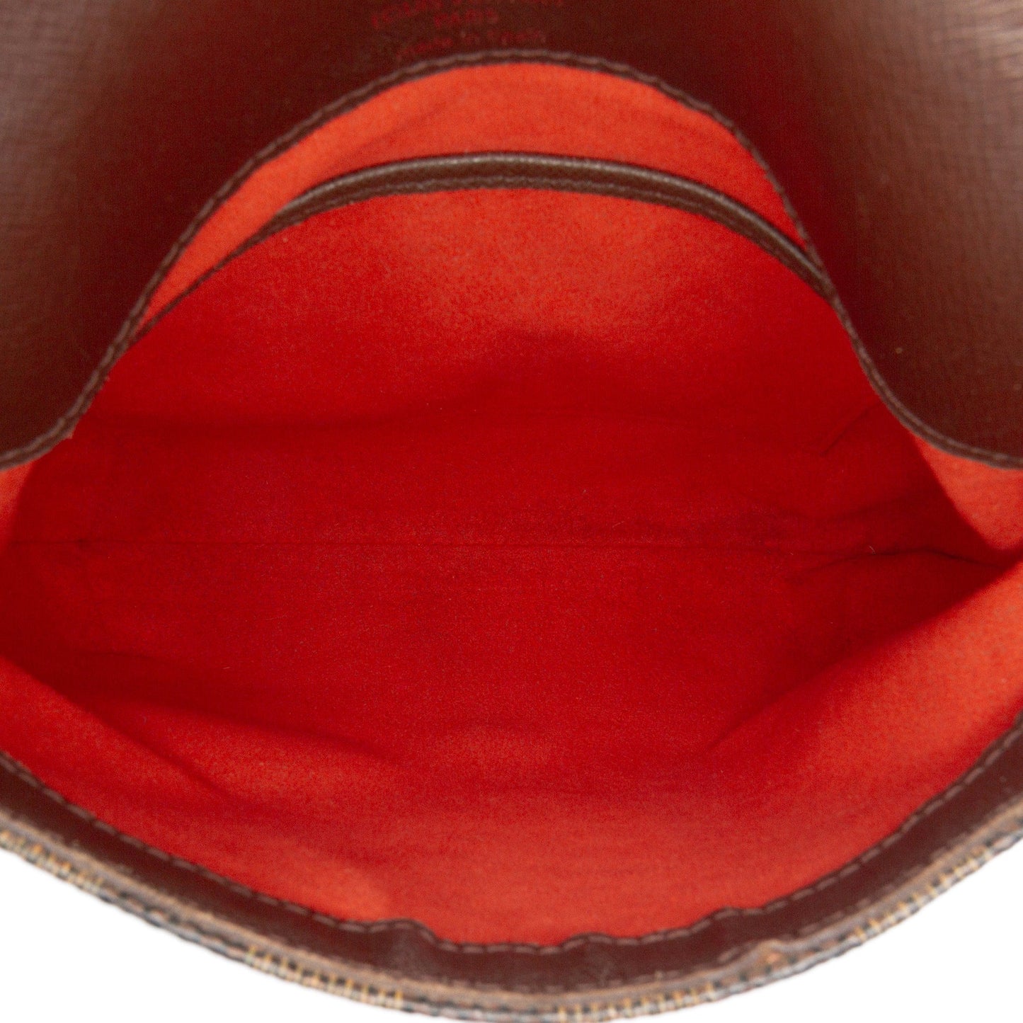 Brown Louis Vuitton Damier Ebene Mtte Salsa Long Strap Crossbody Bag