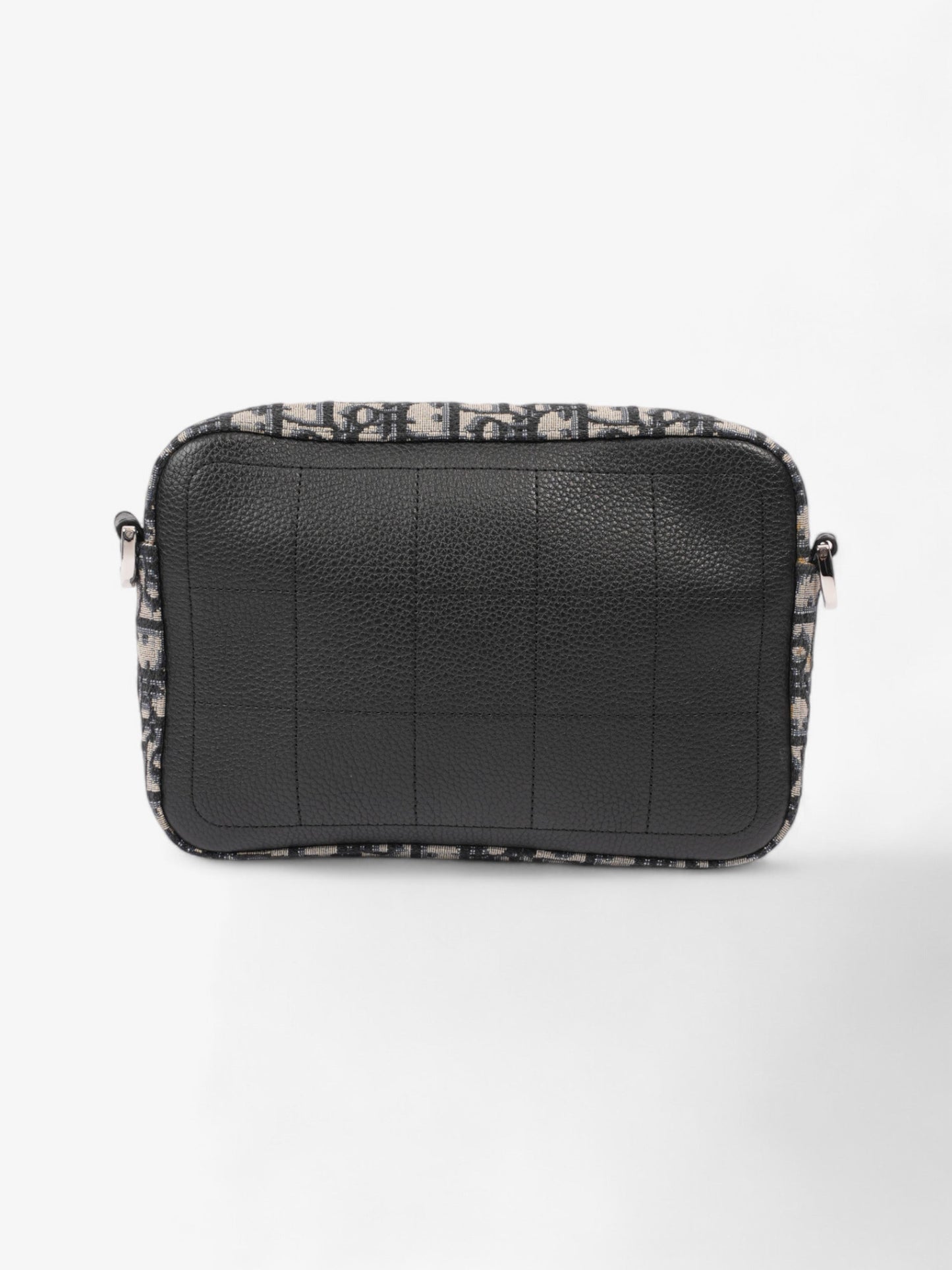 Christian Dior Safari Bag with Strap Black Oblique / Beige Cotton