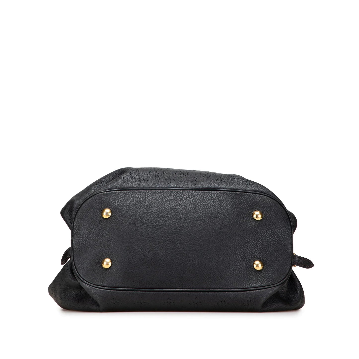 Black Louis Vuitton Monogram Mahina L Hobo Bag