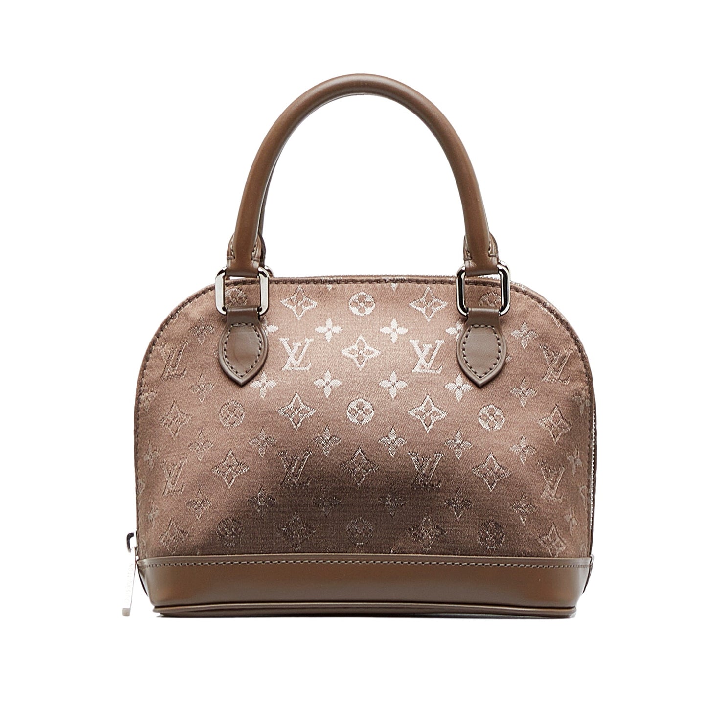 LOUIS VUITTON Monogram Satin Mini Alma Handbag