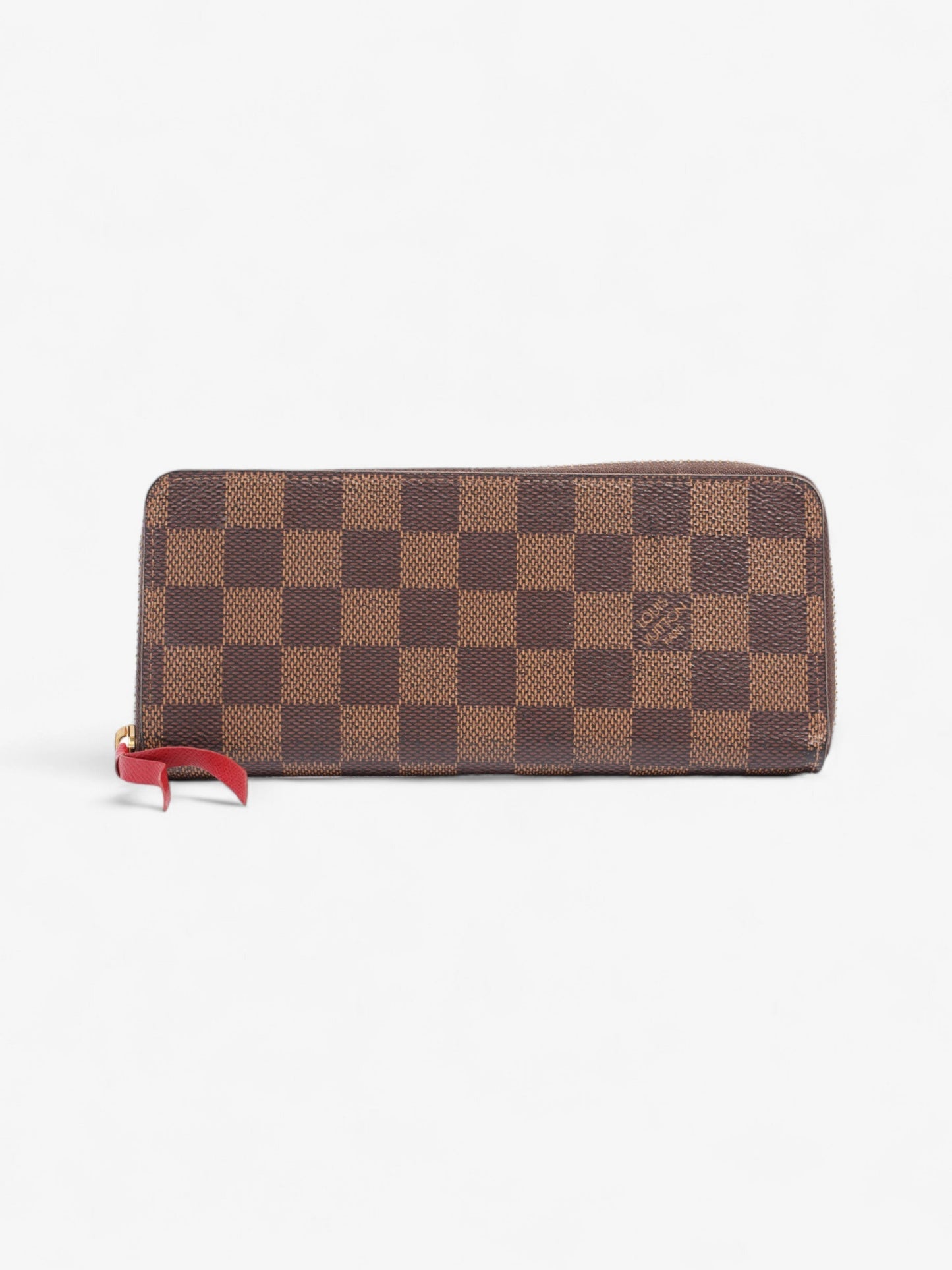 Louis Vuitton Clemence Wallet Damier Ebene Coated Canvas