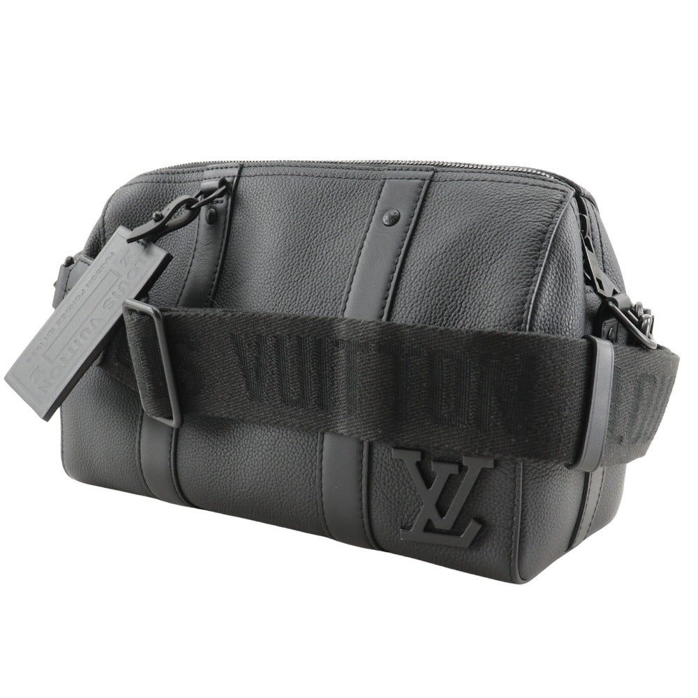 LOUIS VUITTON Shoulder Bag M59255 Calfskin black LV Aerogram City Keepall