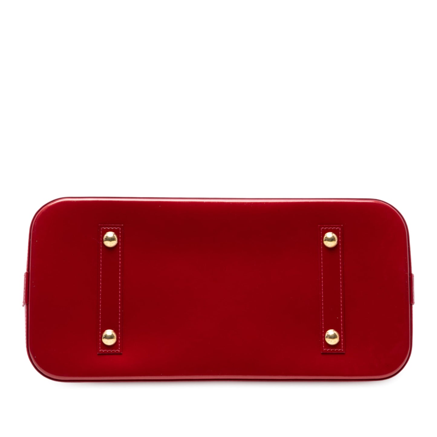 Red Louis Vuitton Monogram Vernis Alma GM Handbag