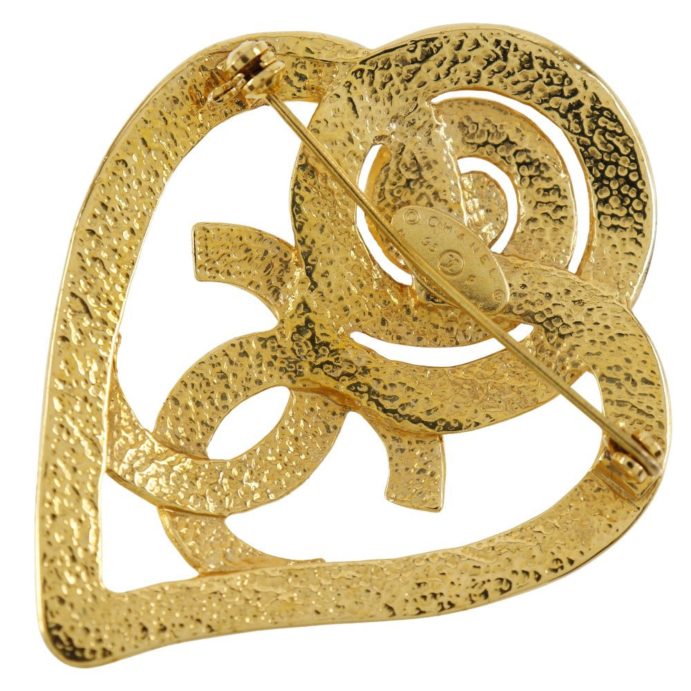 CHANEL Brooch Plated Gold gold Women