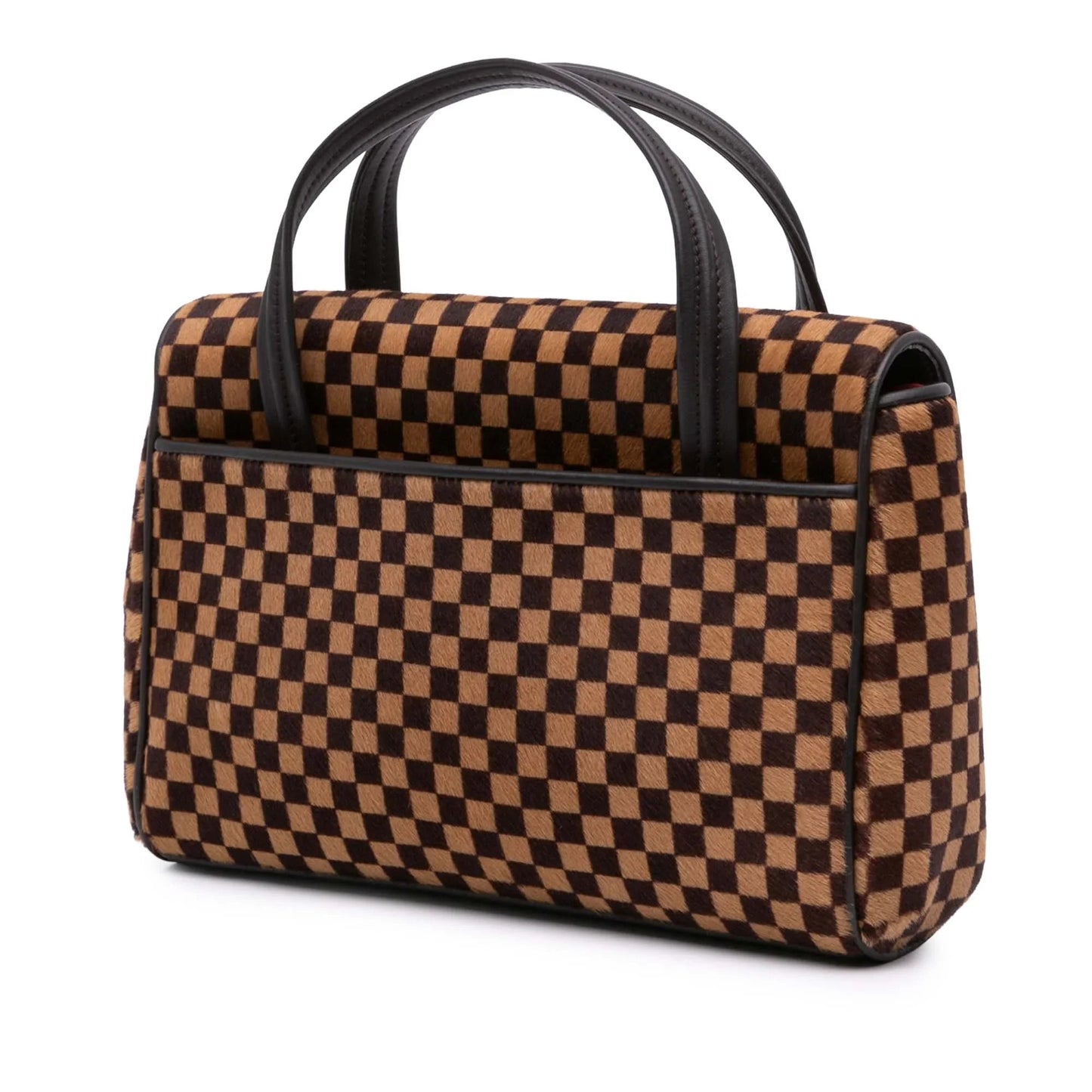 Brown Louis Vuitton Damier Sauvage Lionne Handbag