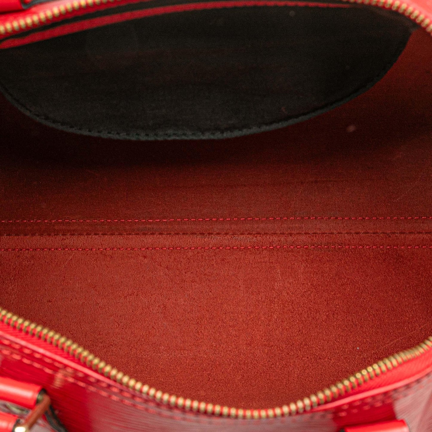 Red Louis Vuitton Epi Speedy 40 Boston Bag