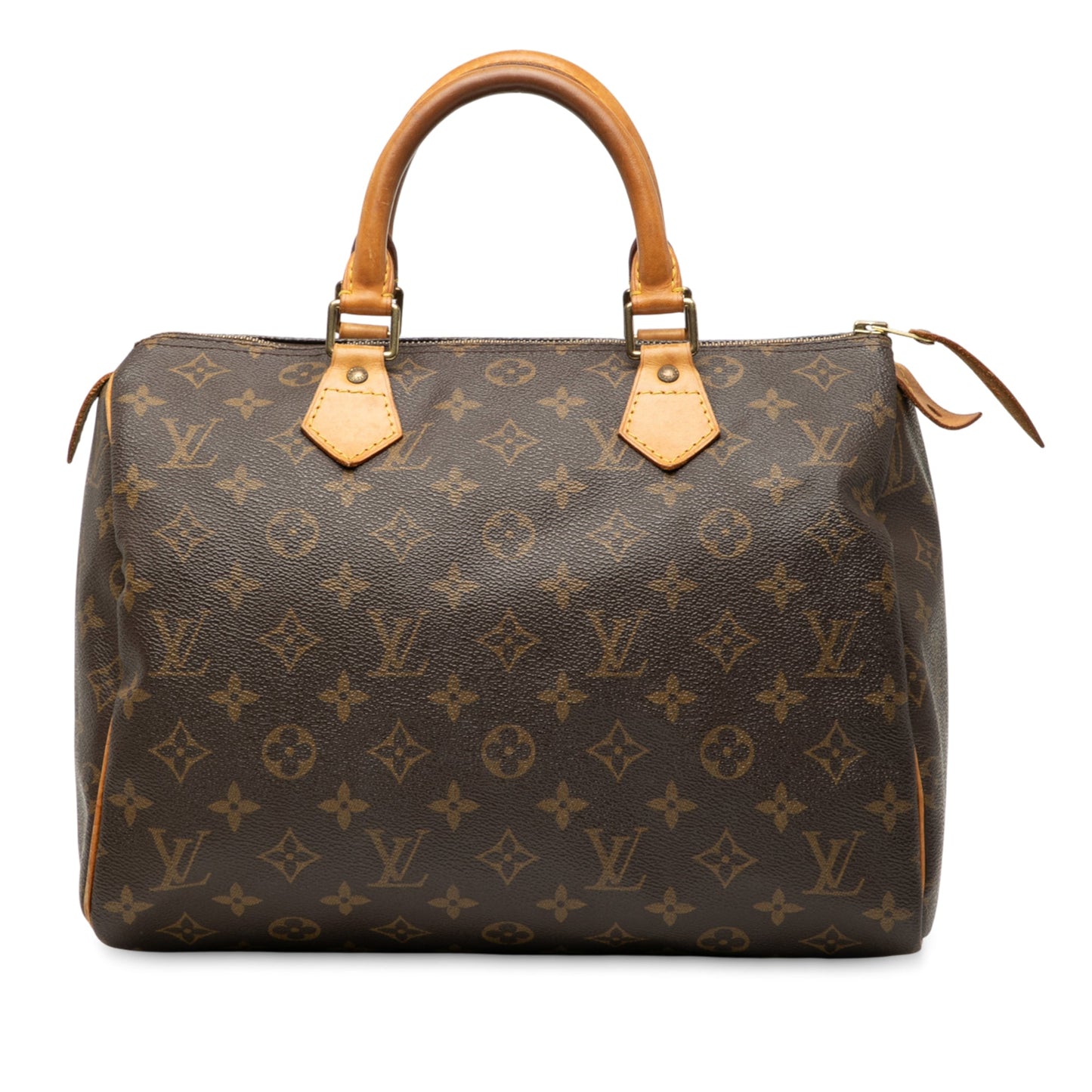Brown Louis Vuitton Monogram Speedy 30 Boston Bag