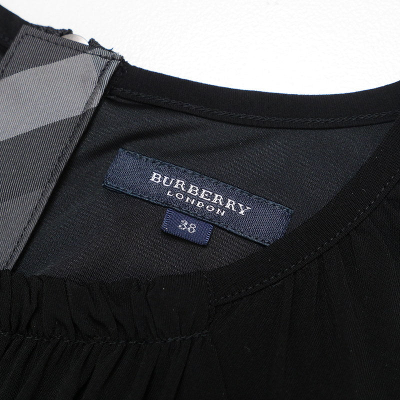 BURBERRY one piece B1J11-353-09 Rayon black Women 38