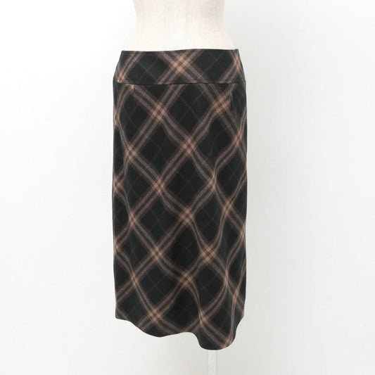BURBERRY skirt FX763-053-55 wool Brown Women 44