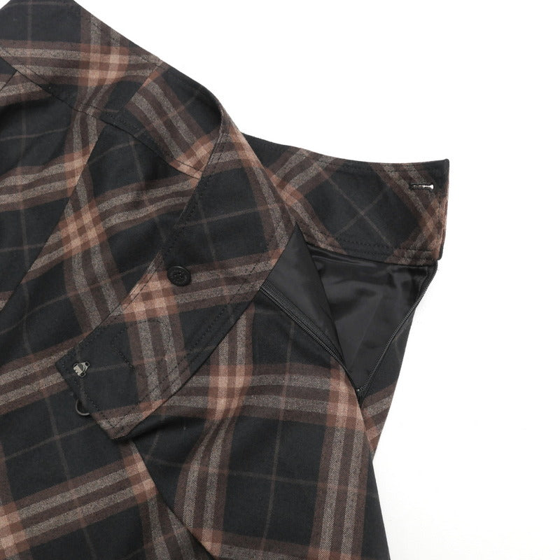 BURBERRY skirt FX763-053-55 wool Brown Women 44