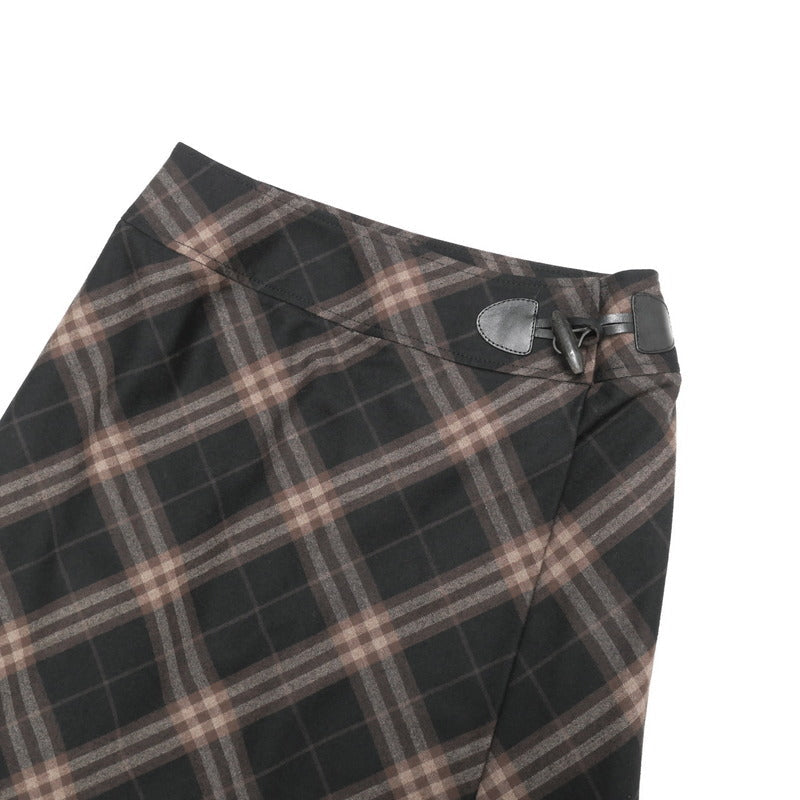 BURBERRY skirt FX763-053-55 wool Brown Women 44