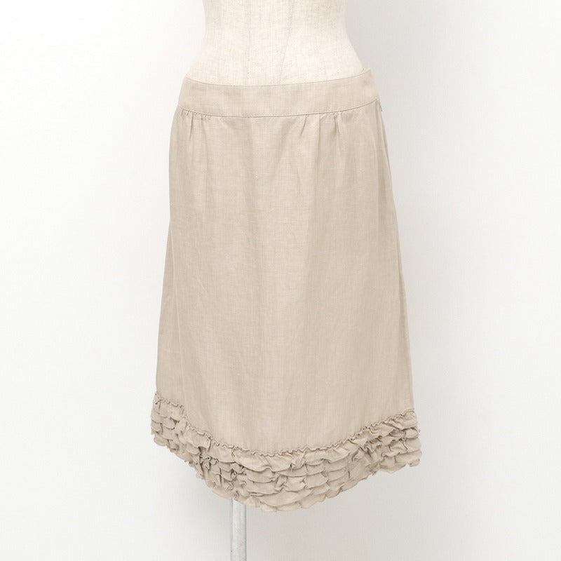BURBERRY setup FEB66-473-40/FXB78-473-40 Hemp linen beige Women 44