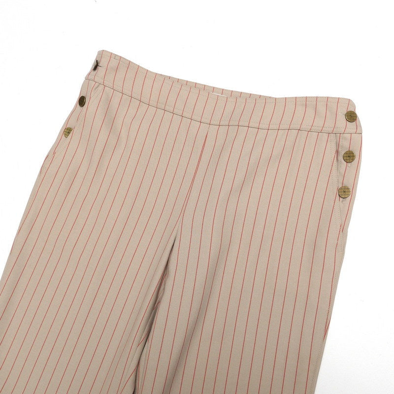 CHANEL Pants P17971V09915 wool Beige / red Women 40